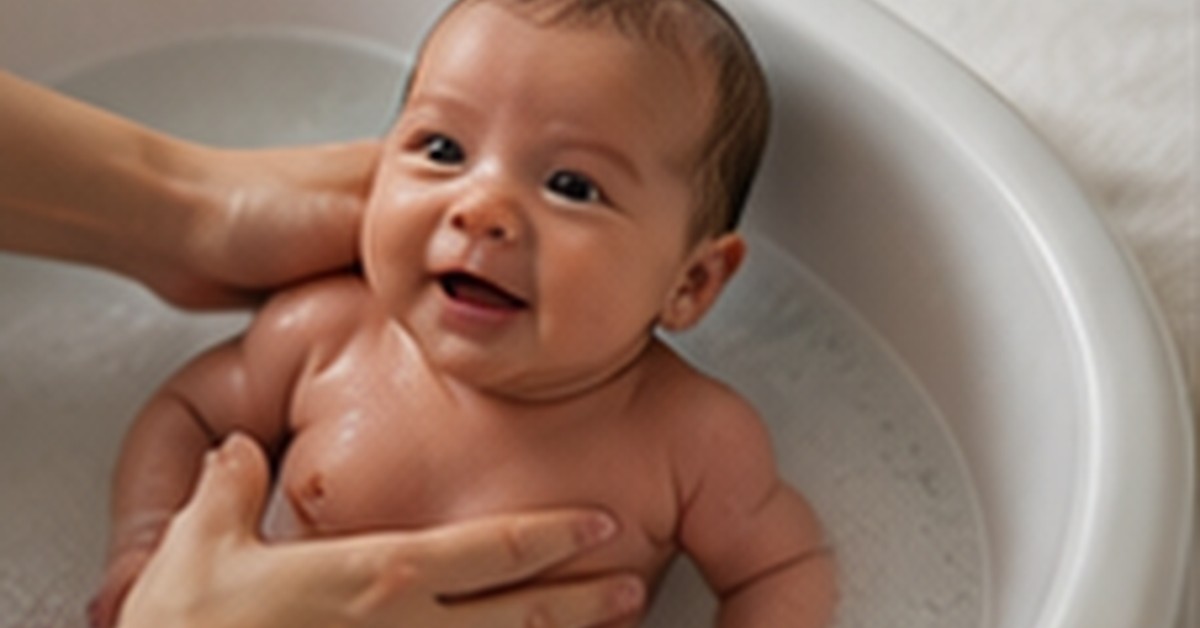 newborn bath time safety